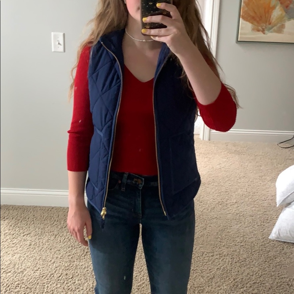 J.crew navy blue vest